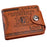 Creative Men's Wallet Purse PU Leather 100 Dollar Bill Money Bifold Card Holder - Coffee - 1