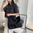 2399 Nylon Handbag Sports Travel Duffle Bag Weekend Overnight Bag Tote Shoulder Bag - Black - 2