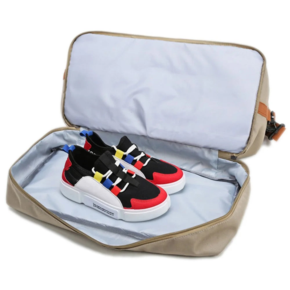 BED-810 Casual Oxford Cloth Gym Tote Bag Travel Weekender Handbag Crossbody Shoulder Bag - Khaki - 6
