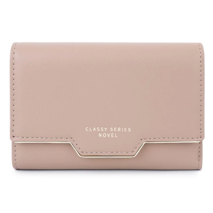 TAILIAN T6224-004 Multiple Card Slots Wallet Tri-fold Design PU Leather Billfold Coin Cash Storage Bag - Deep Pink - 1