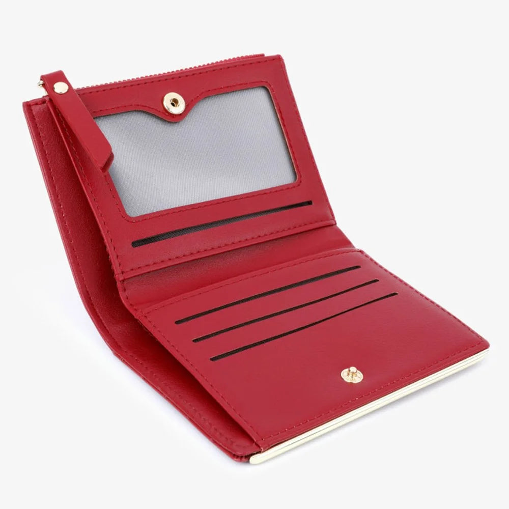 TAILIAN T2602-200 Crocodile Texture Wallet Women's PU Leather Card Holder Pouch Coin Storage Bag - Red - 2