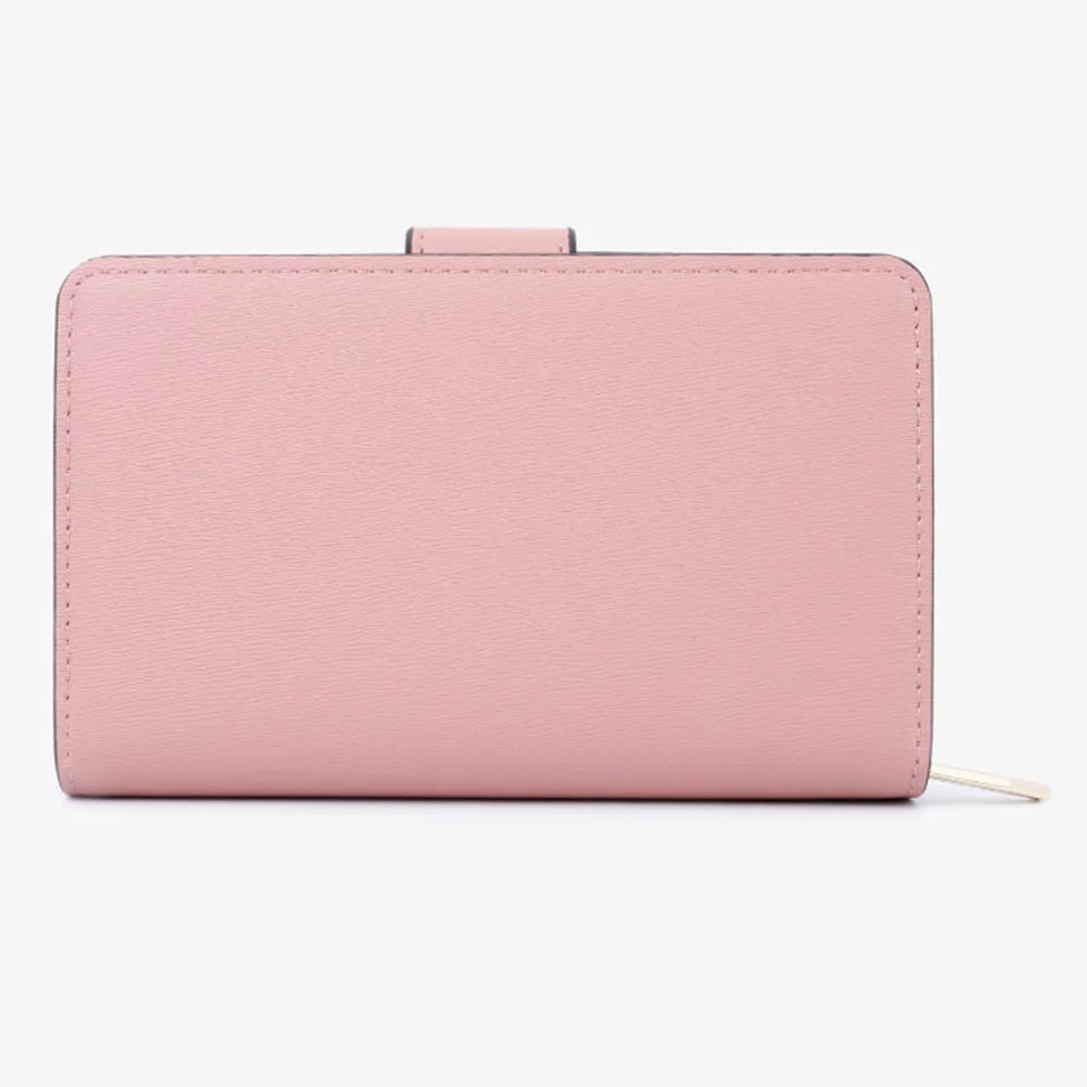 TAILIAN T2711-005 PU Leather Wallet Women's Card Holder Zipper Clutch Bag Billfold - Pink - 6