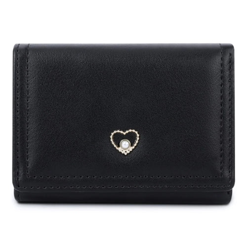 TAILIAN T6036-247 Women's Tri-fold Wallet Card Storage Holder PU Leather Coin Storage Bag - Black - 1