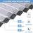 100x50x18cm Non-woven Under Bed Storage Bag Foldable Quilts Clothes Pillow Storage Bag - Transparent Lid - 2