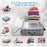 100x50x18cm Non-woven Under Bed Storage Bag Foldable Quilts Clothes Pillow Storage Bag - Transparent Lid - 3