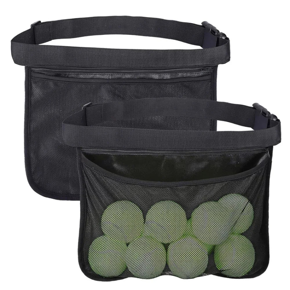 Portable Oxford Cloth Tennis Bag Holder Mesh Fanny Pack Phone Keys Storage Waist Bag - 3
