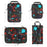 6PCS Waterproof Nylon Packing Cubes Set Travel Luggage Packing Organizers Compression Storage Bags - Black - 7