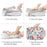 4PCS Travel Clothes Toiletries Packing Organizers Nylon Packing Cubes Set Compression Storage Bags - White - 2