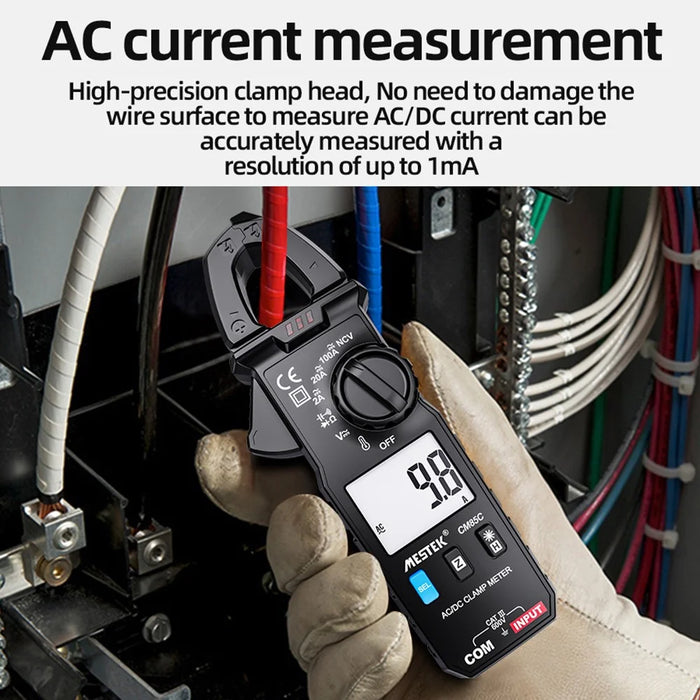MESTEK CM85C Mini AC / DC Clamp Meter Multifunction HD LCD Screen Smart Multimeter (No Battery) - 3