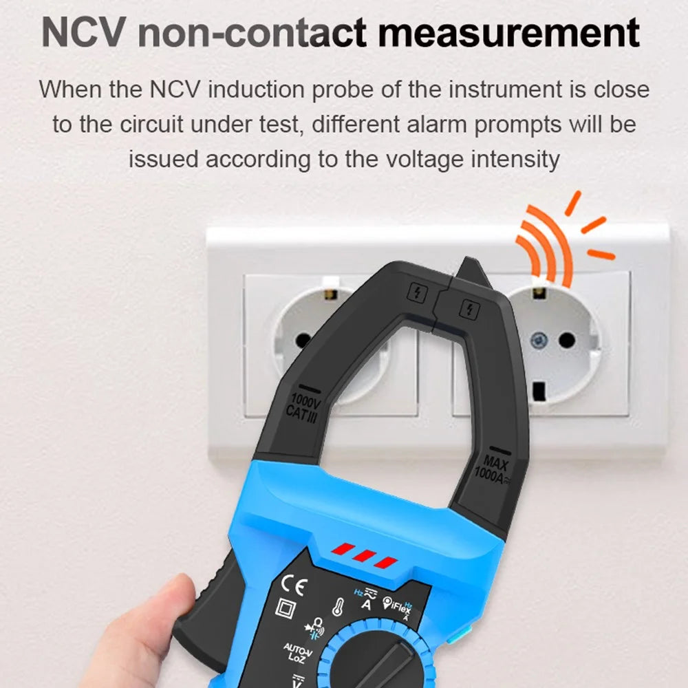 MESTEK CM86B AC / DC 1000A Clamp Meter High Precision Auto Range LCD Digital Multimeter (No Battery) - 3