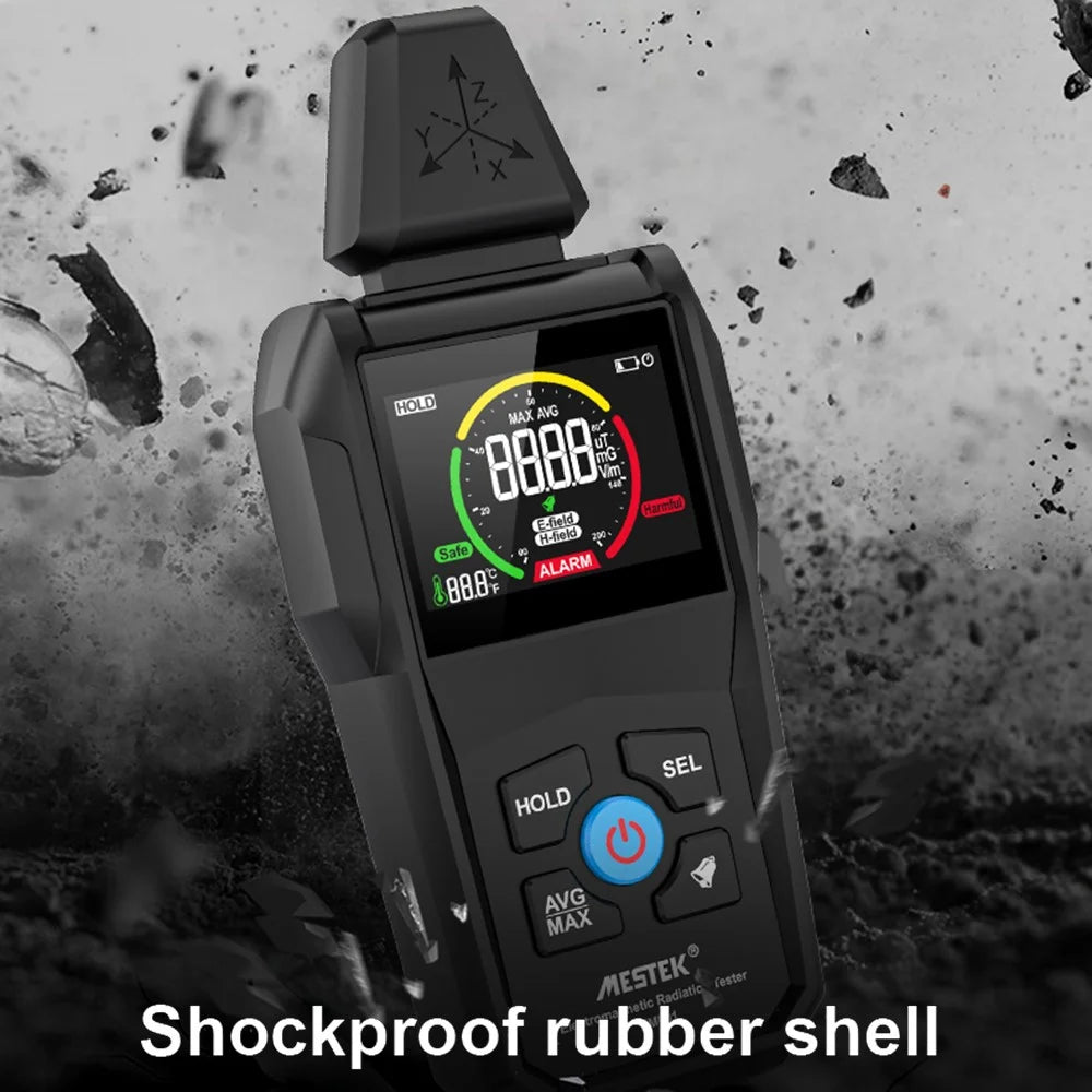 MESTEK EMF01 Electromagnetic Radiation Tester Portable Radiation Measuring Instrument with Digital Display (No Battery) - 6