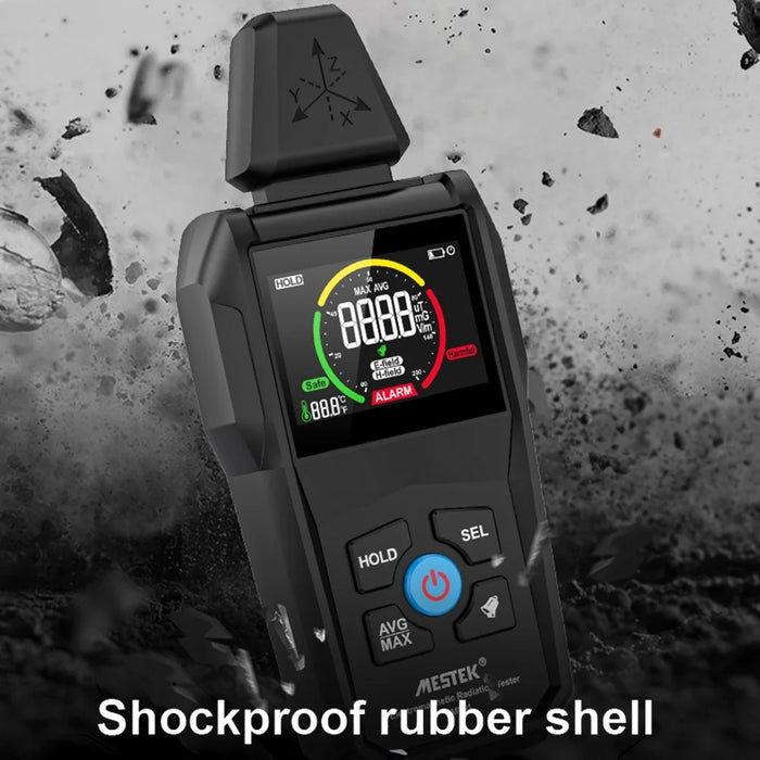 MESTEK EMF01 Electromagnetic Radiation Tester Portable Radiation Measuring Instrument with Digital Display (No Battery) - 6