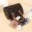 CKZC2218 Cowhide + PU Leather Rhombus Grid Women Handbag Stylish Crossbody Bag - Beige - 3