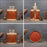 8777 Women's Drawstring Bucket Bag Cowhide Leather Casual Handbag Vintage Shoulder Crossbody Bag - 3