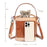 8777 Women's Drawstring Bucket Bag Cowhide Leather Casual Handbag Vintage Shoulder Crossbody Bag - 5