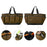 KG0050 Gardening Tool Storage Bag Oxford Cloth Multiple Pockets Plant Tool Kit Tote - Coffee - 4