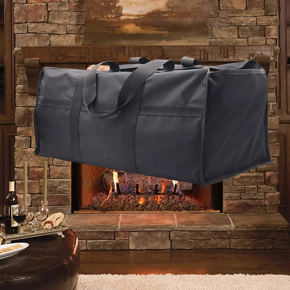 KG0200 Firewood Log Tote Bag Carrier Oxford Cloth Fireplace Firewood Storage Bag - Sapphire - 5