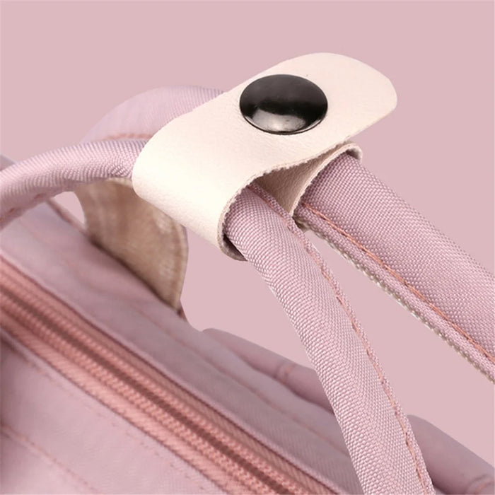 2023 Girls Travel Backpack Nylon Laptop Shoulders Bag Handbag Students School Bag Bookbag - Pink - 6