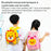 Kids Anti-Lost Design Backpack Neoprene SBR Students School Bag with 3D Cartoon Decoration, Size: S - Pink / Duck - 4