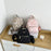 Lovely Flower Pattern Canvas Backpack Women Casual Small Dual Shoulder Bag - Black - 7