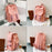 Fashion Canvas Student School Shoulder Bag Travel Backpack Daypack - Pink - 6