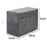 Foldable Polyester Sewing Machine Dust Cover with Two Mesh Side Pockets - Grey - 5