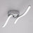 12W Modern LED Ceiling Lamp Wave Shape Ceiling Light for Bedroom Kitchen Living Room Decor - Pure White - 2
