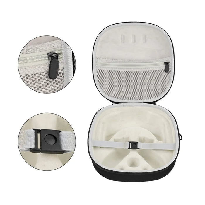 EVA Hard Carrying Case for Meta Quest 3 VR Glasses Host Storage Bag with Shoulder Strap - Black - 5