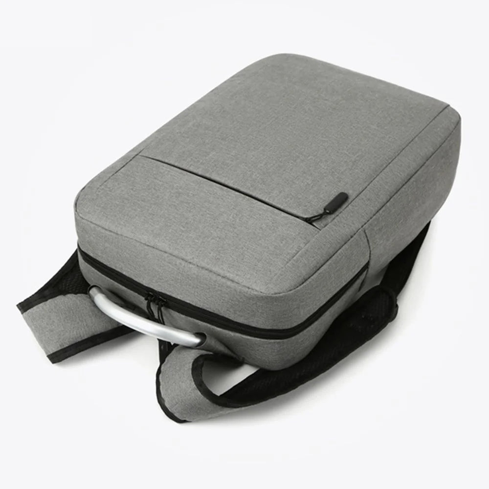 20L Business Casual Oxford Cloth Backpack Men Dual Shoulder Bag Laptop Carrying Bag - Light Grey - 4