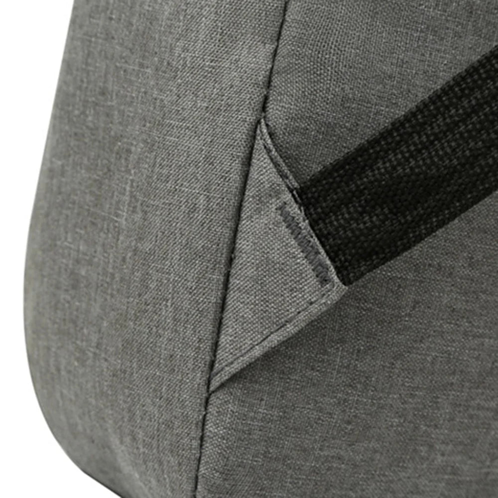 20L Business Casual Oxford Cloth Backpack Men Dual Shoulder Bag Laptop Carrying Bag - Light Grey - 5