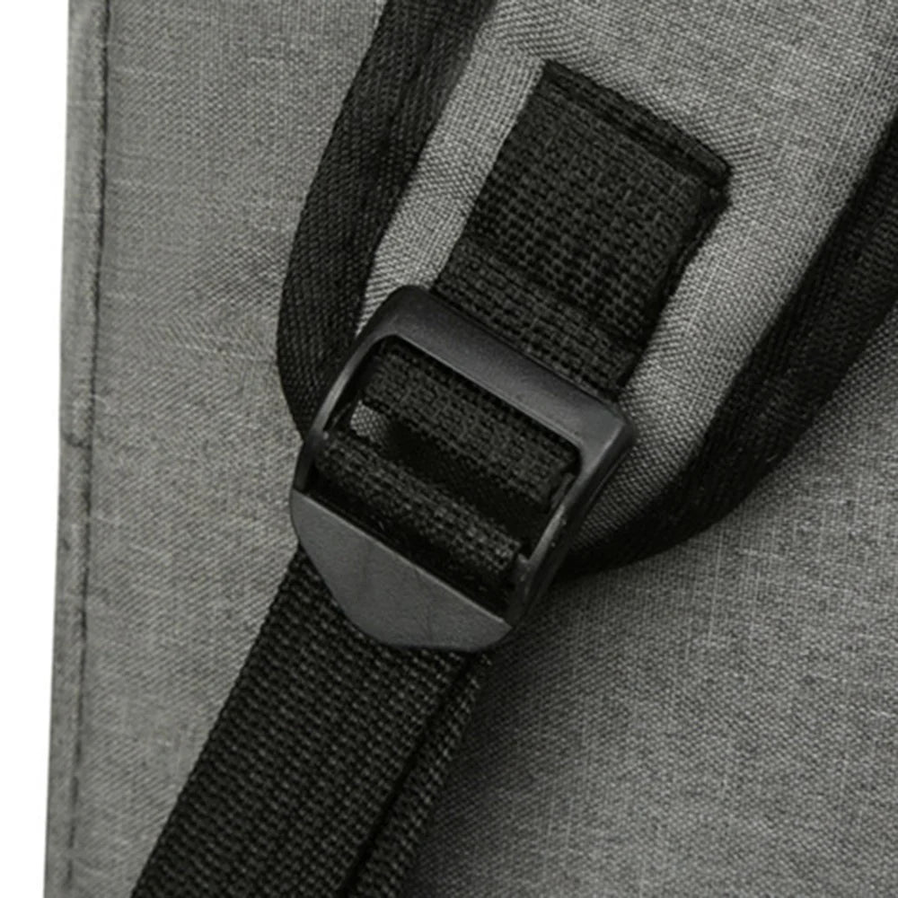 20L Business Casual Oxford Cloth Backpack Men Dual Shoulder Bag Laptop Carrying Bag - Light Grey - 7