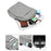 Backpack USB Charging Oxford Cloth Shoulders Bag with Small Pouch + Sling Bag - Grey - 5