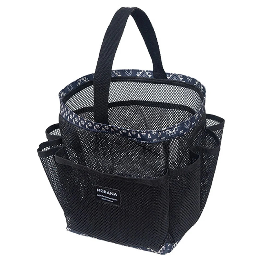 NOBANA Portable Mesh Basket Shower Caddy Tote Bag for Outdoor Shower Beach College Dorm Room - 1