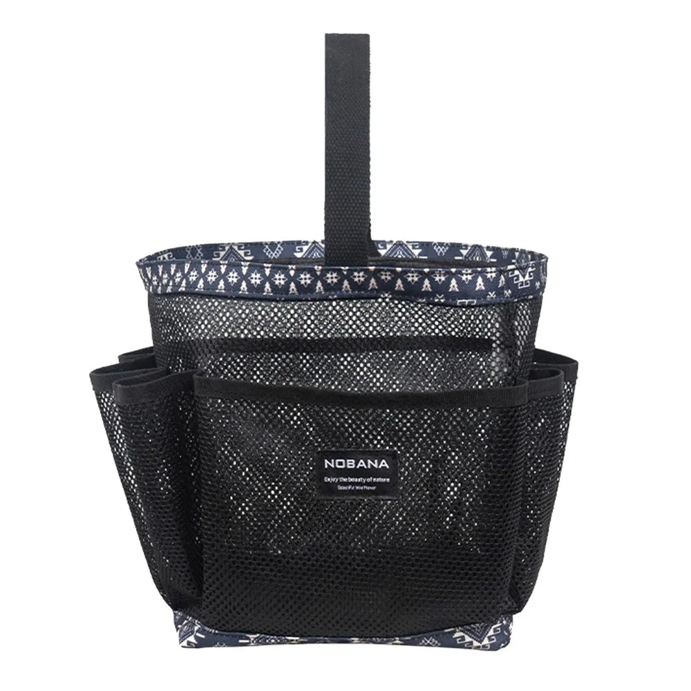 NOBANA Portable Mesh Basket Shower Caddy Tote Bag for Outdoor Shower Beach College Dorm Room - 2