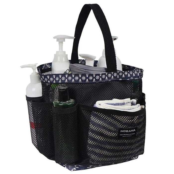NOBANA Portable Mesh Basket Shower Caddy Tote Bag for Outdoor Shower Beach College Dorm Room - 3