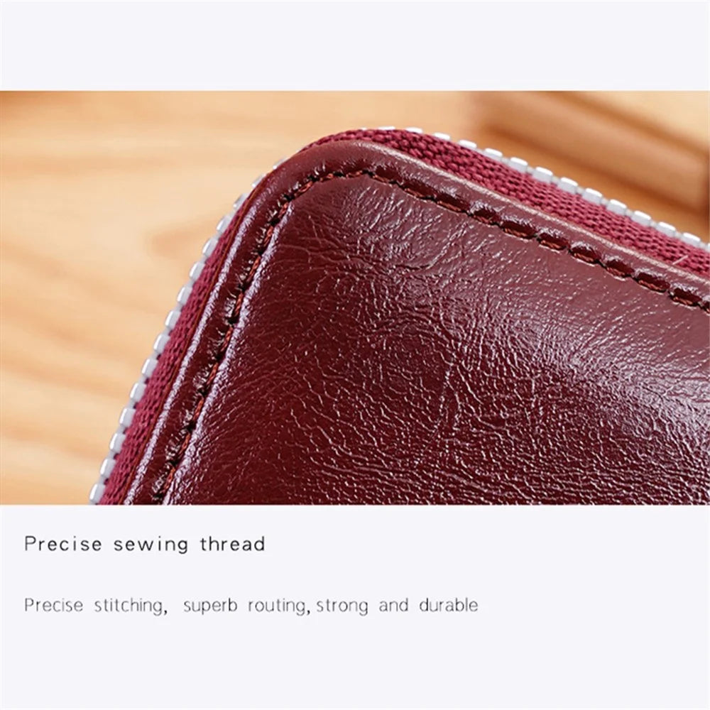 Women's Mini Wallet Vintage Pouch Kiss-lock Coin Small Change Purse Bag - Light Brown - 5
