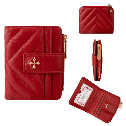BAELLERRY N2402 Women's Wallet Zipper Design PU Leather Card Holder Pouch Coin Storage Bag - Red - 1