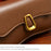 SMNQS-6144 Solid Color Underarm Bag Fashion Women PU Leather Crossbody Shoulder Bag - Coffee - 2