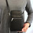 002 Double Layer PU Leather Men Zipper Wallet Cellphone Holder Small Crossbody Bag - Black - 3