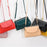 6153 Kiss Lock Design Crossbody Bag Soft PU Leather Shoulder Bag Handbag Daypack - Beige - 4