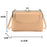 6153 Kiss Lock Design Crossbody Bag Soft PU Leather Shoulder Bag Handbag Daypack - Beige - 5
