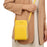 7133 Three-layer Zipper Wallet PU Leather Women Small Crossbody Cellphone Bag - Yellow - 2