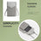 3421 PU Leather Weave Crossbody Bag for Women Cell Phone Mini Pouch Card Holder Wallet Shoulder Bag - Black - 2