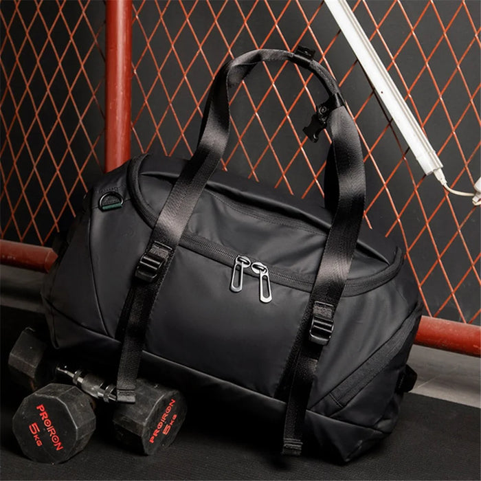 Multifunctional Waterproof Shoulder Bag 36-55L Large Capacity Fitness Gym Bag Travel Crossbody Handbag - 7