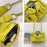Cool PU Leather Jacket Shape Women Crossbody Shoulder Bag with Chain Strap - Yellow - 3