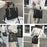 BJ-2198 Women's Shopping Handbag Tote Retro Stitching Line Leather Crossbody Shoulder Bag - Dark Brown - 4