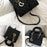 BJ-2198 Women's Shopping Handbag Tote Retro Stitching Line Leather Crossbody Shoulder Bag - Dark Brown - 5