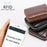 3868 Men's RFID Blocking Wallet Zipper PU Leather Card Pouch Coin Purse Bag Billfold - Brown - 2