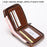 3868 Men's RFID Blocking Wallet Zipper PU Leather Card Pouch Coin Purse Bag Billfold - Brown - 4