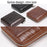 3868 Men's RFID Blocking Wallet Zipper PU Leather Card Pouch Coin Purse Bag Billfold - Brown - 6